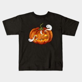 pumpkin ghost Kids T-Shirt